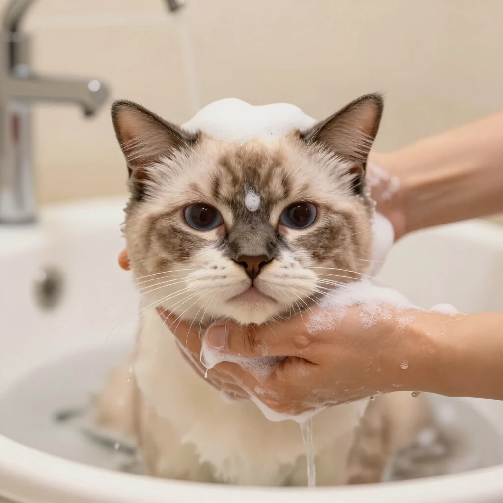 Baño para gatos en Lulo's Pets