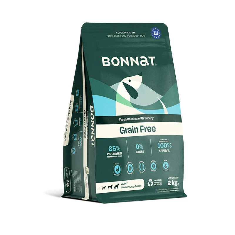 Empaque de Bonnat Grain Free Adulto Mediano/Grande - Perro