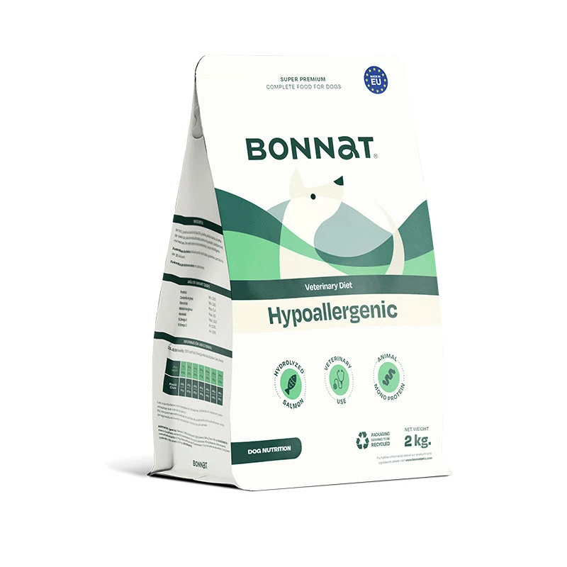 Empaque de Bonnat Veterinary Diet Hypoallergenic - Perro