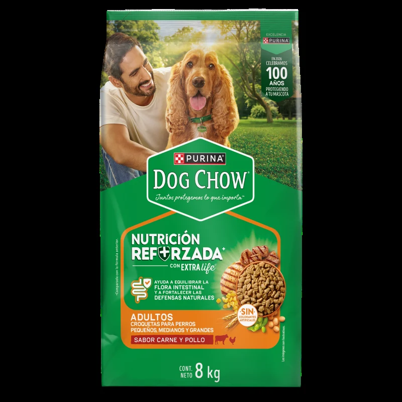 Empaque de Dog chow adulto todos los tamaños