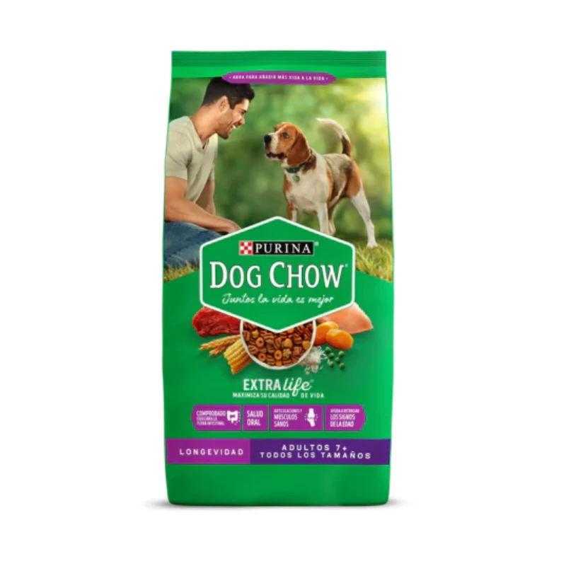 Empaque de Dog Chow Longevidad Adulto Mayor (7+)