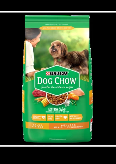 Empaque de Dog Chow Salud Visible Adulto Mini Y Pequeño