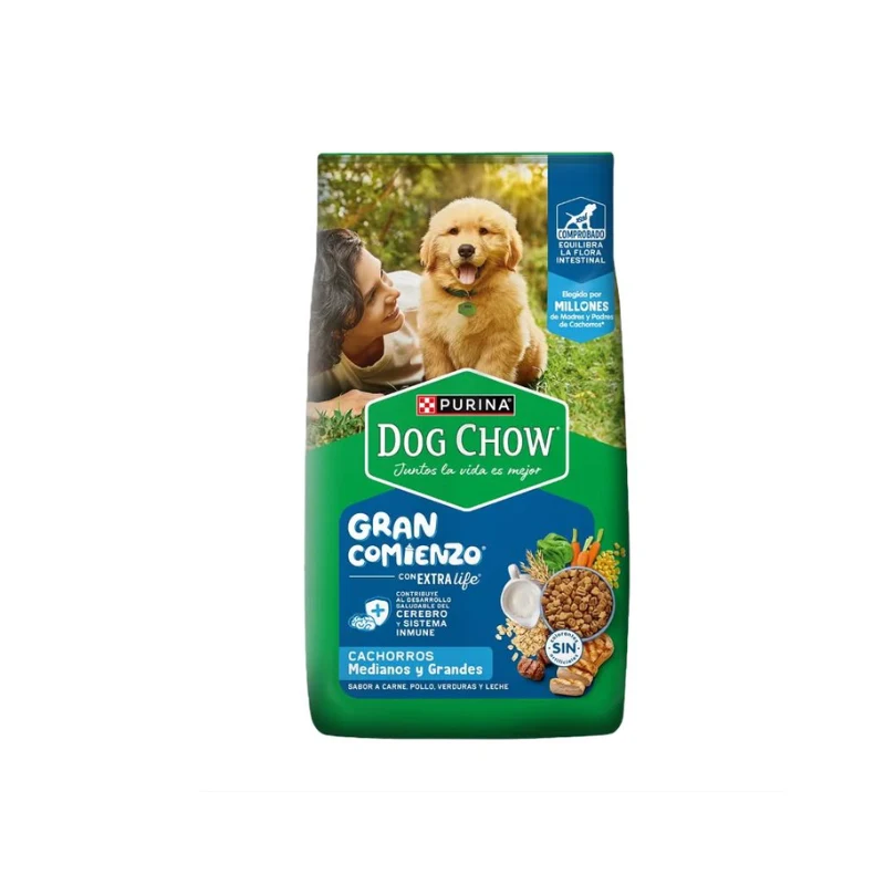 Empaque de Dog Chow Salud Visible Cachorros Medianos Y Grandes
