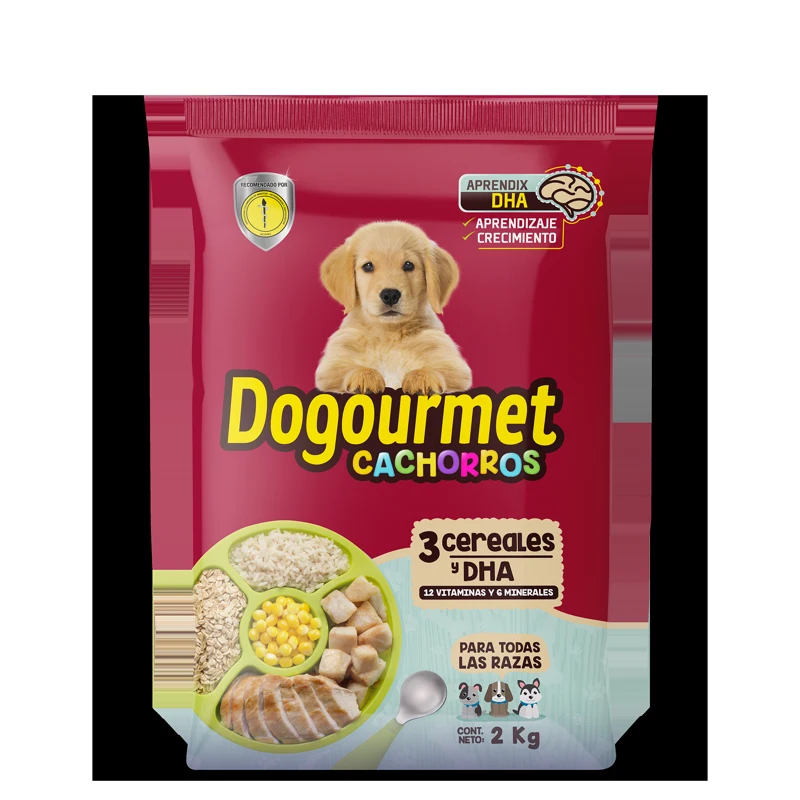 Empaque de Dogourmet Cachorros 3 Cereales