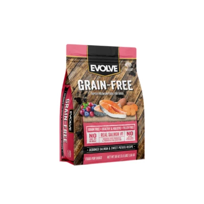 Empaque de Evolve Dog Salmon Grain Free
