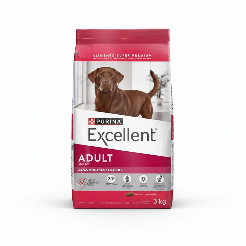Empaque de Excellent Perro Adulto Raza Mediana Y Grande