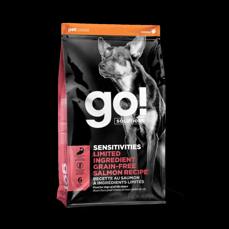 Empaque de Go! Sensitivities Receta De Salmón Para Perros