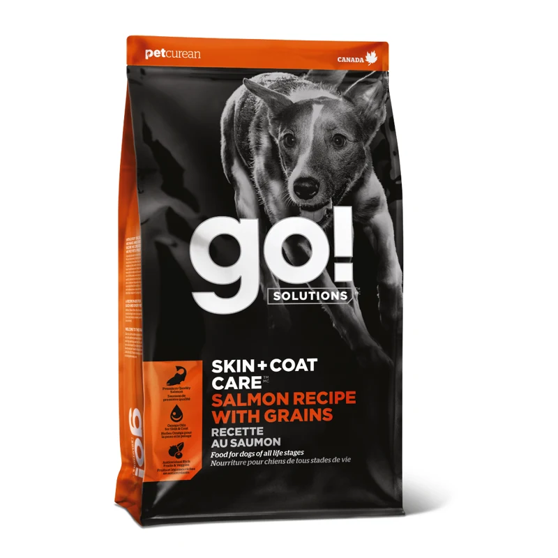 Empaque de Go! Skin + Coat Receta De Salmón Para Perros