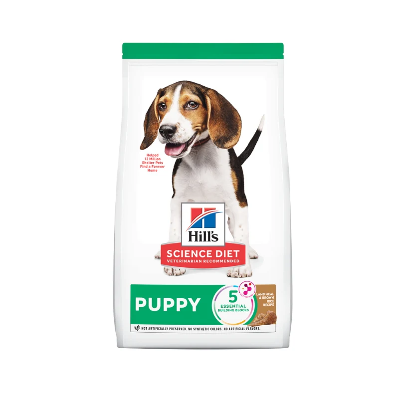 Empaque de Hills Canine Puppy Lamb & Rice Ob Cachorros