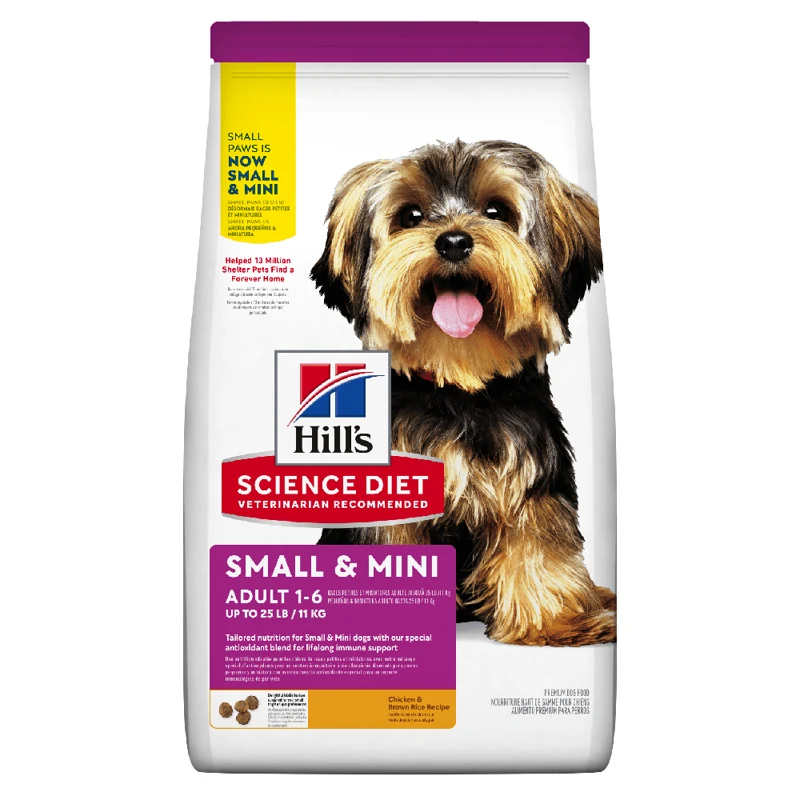 Empaque de Hills Science Diet Small & Mini Adulto