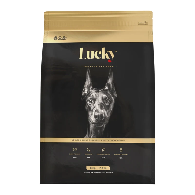 Empaque de Lucky Adulto Raza Grande