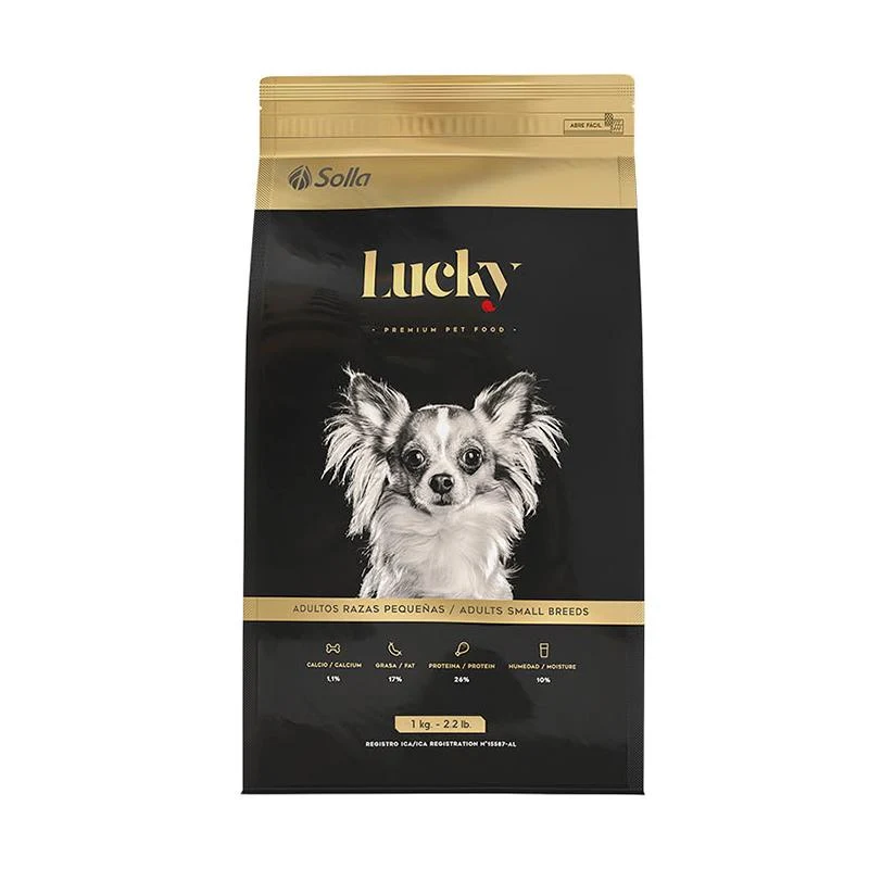 Empaque de Lucky Adulto Raza Pequeña