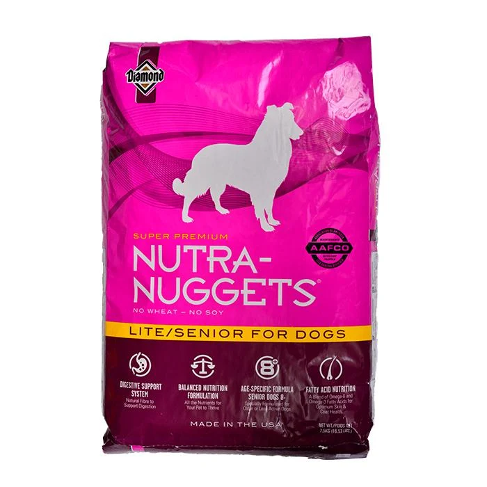Empaque de Nutra Nuggets Lite Adulto Mayor (7+)