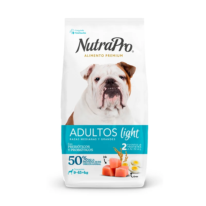 Empaque de Nutrapro Adulto Light