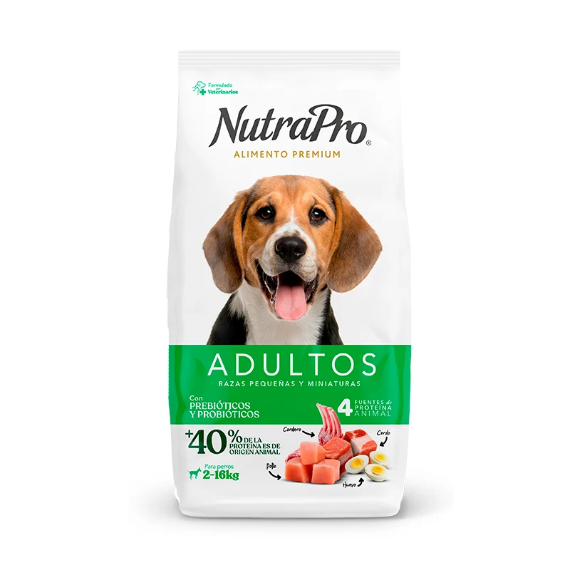 Empaque de Nutrapro Adulto Razas Pequeñas Y Miniatura
