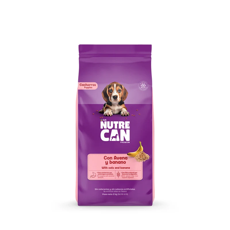 Empaque de Nutrecan banano y avena