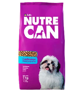 Empaque de Nutrecan Cachorros Razas Pequeñas