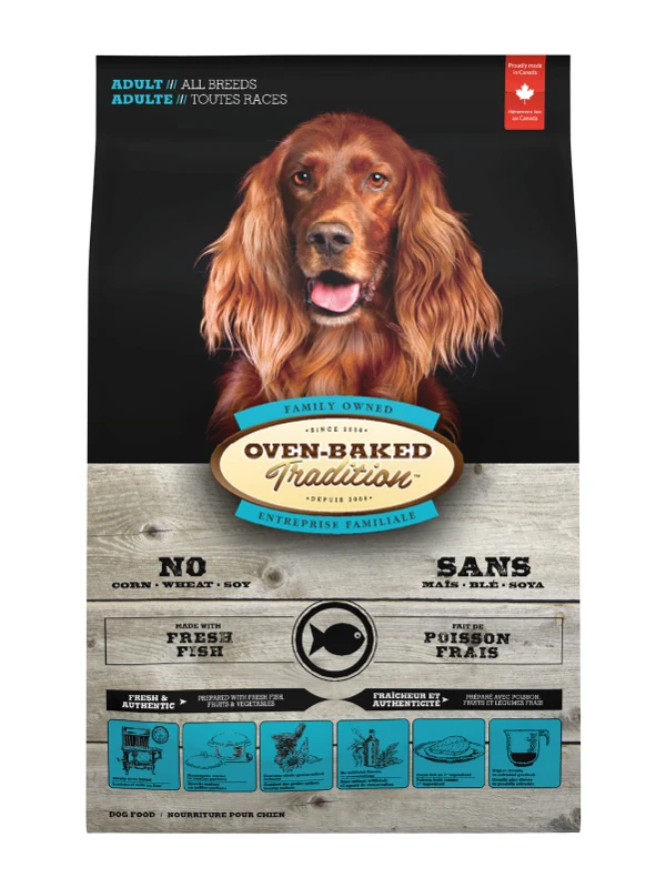 Empaque de Oven Baked Tradition Pescado Para Perro Adulto Todas Las Razas