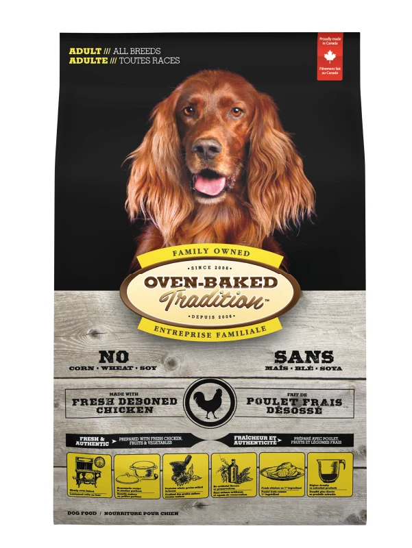 Empaque de Oven Baked Tradition Pollo Libre De Grano Para Perro Todas Las Razas