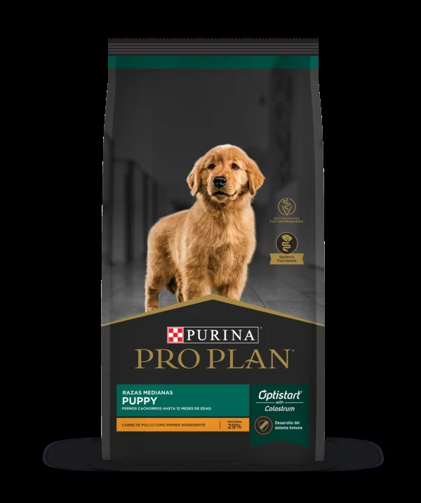 Empaque de Pro Plan Cachorro Razas Medianas