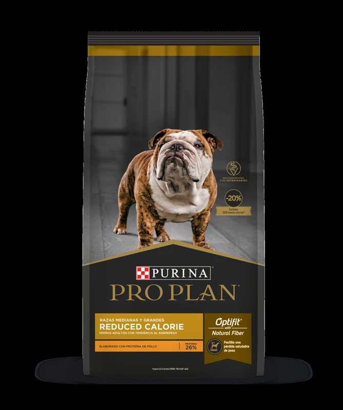 Empaque de Pro Plan Reduced Calorie Razas Medianas Y Grandes