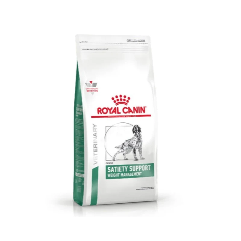Empaque de Royal Canin Vhn Satiety Dog Pérdida Peso Perros
