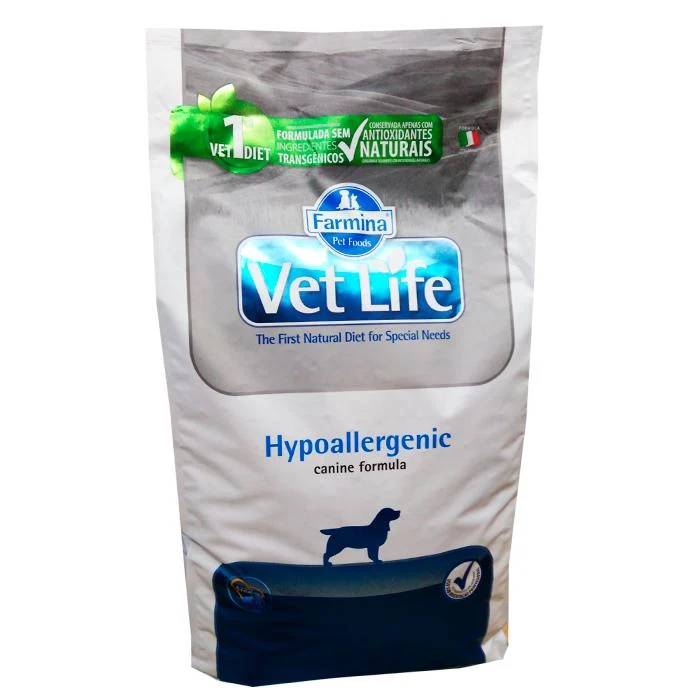 Empaque de Vet Life Hypoallergenic Perro