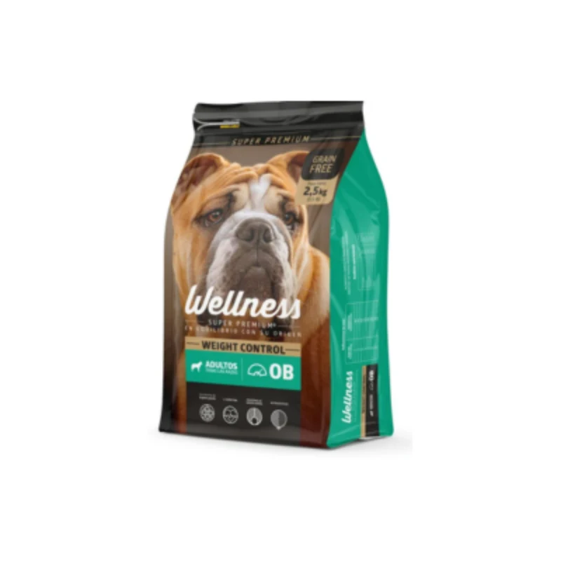 Empaque de Wellness Super Premium Control Peso Perro Adulto