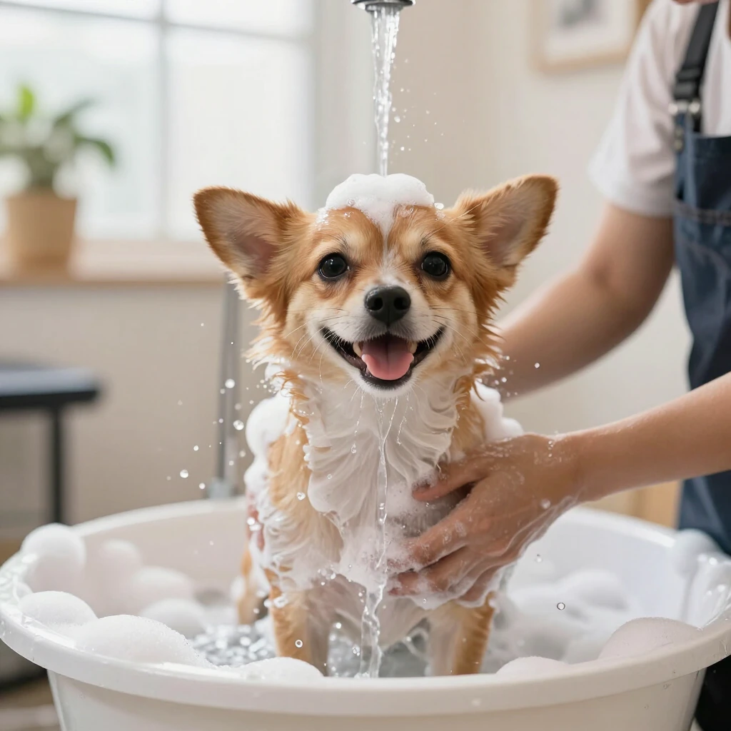 Baño para perros en Lulo's Pets