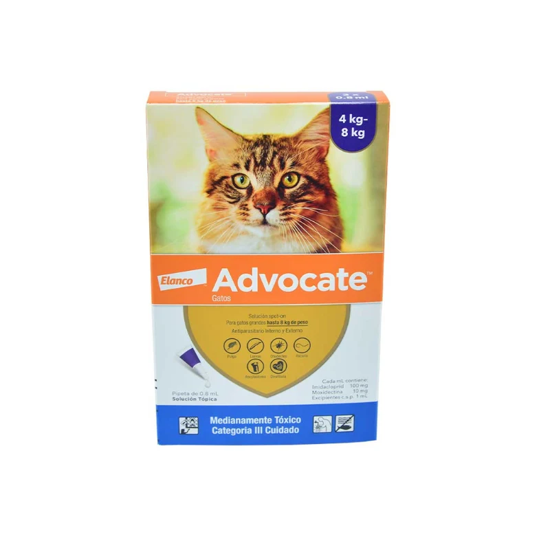 Advocate Gatos 3 X 0.8 Ml  4 - 8 kg