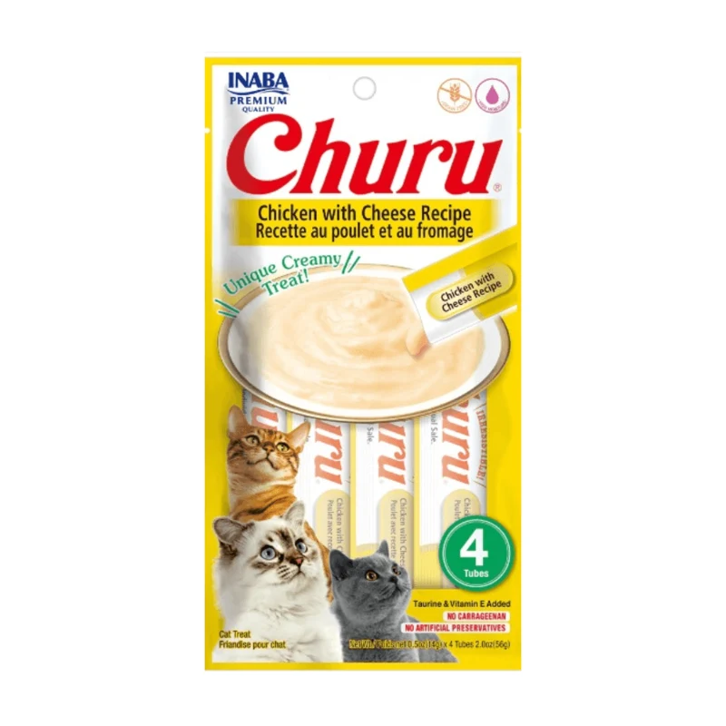 Churu Snack Gato Pollo. Queso x 4 Unds 14 Gr