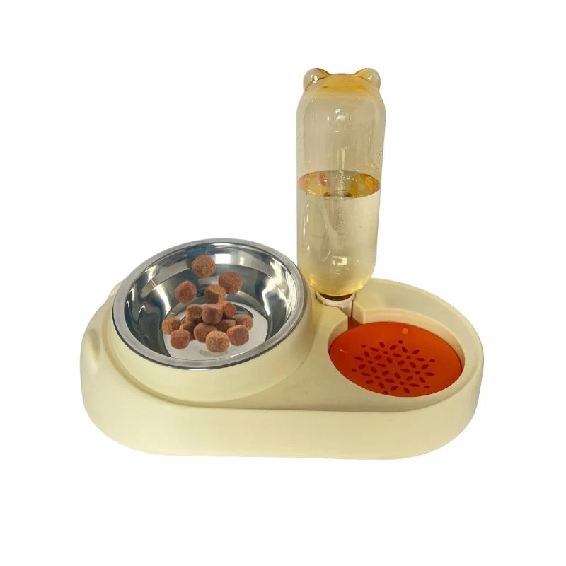 Comederos y bebederos dobles para gatos