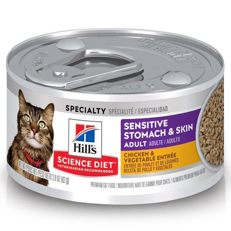 Comida Húmeda para Gato Hills Estomago y Piel Sensible