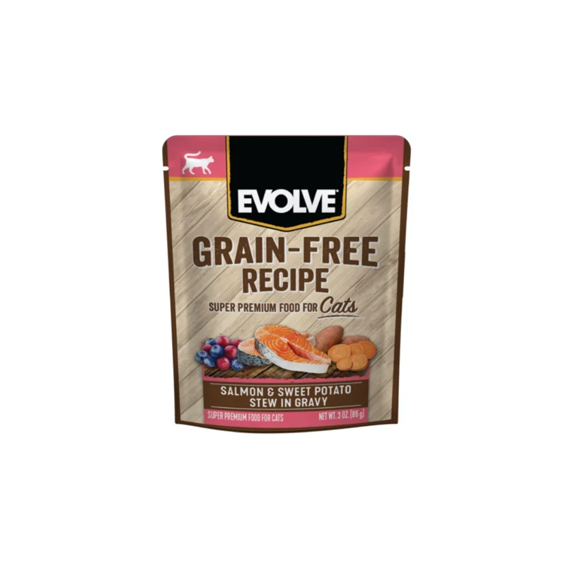Evolve Cat Salmon Grain Free Pouch