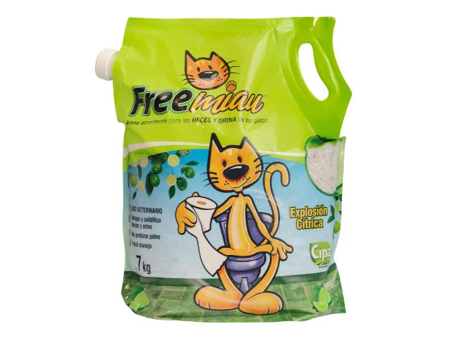 Arena cítrica para gatos