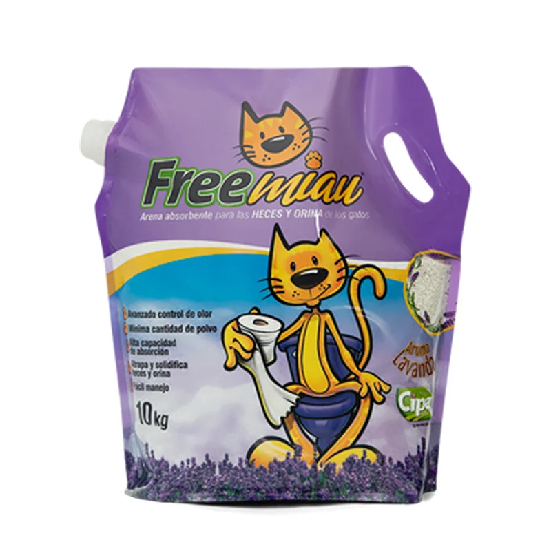 Arena perfumada para gatos