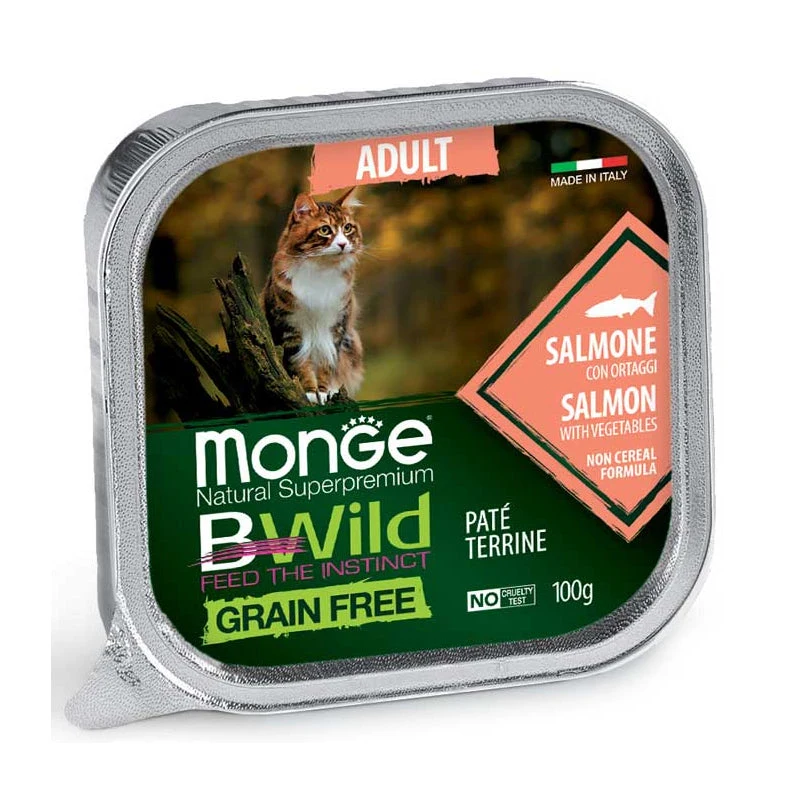 Monge Bwild Cat Adult Salmon/Veg