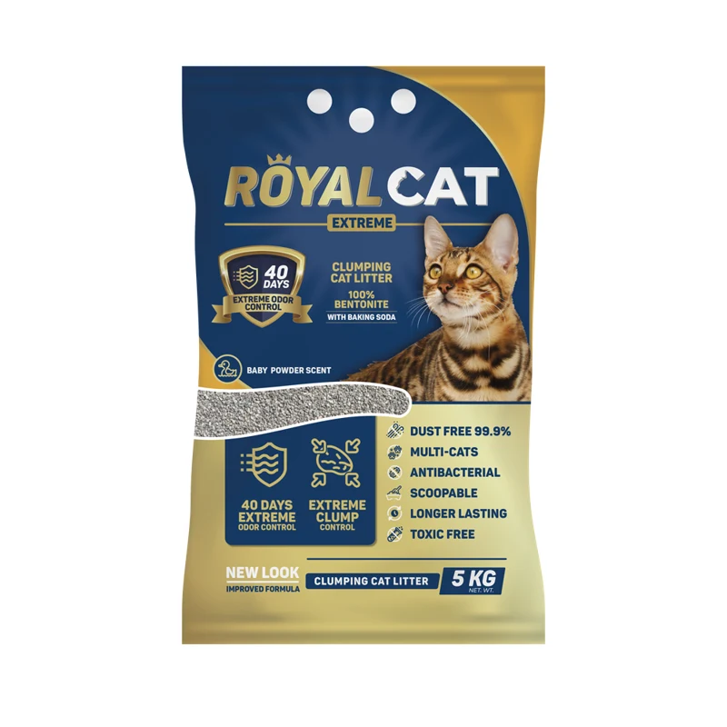 Arena para gatos con aroma a talco