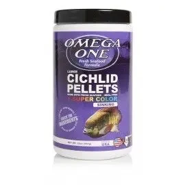 Super Color Cichlid Pellets Large 4Mm 567Gr Omega One Peces Ciclidos