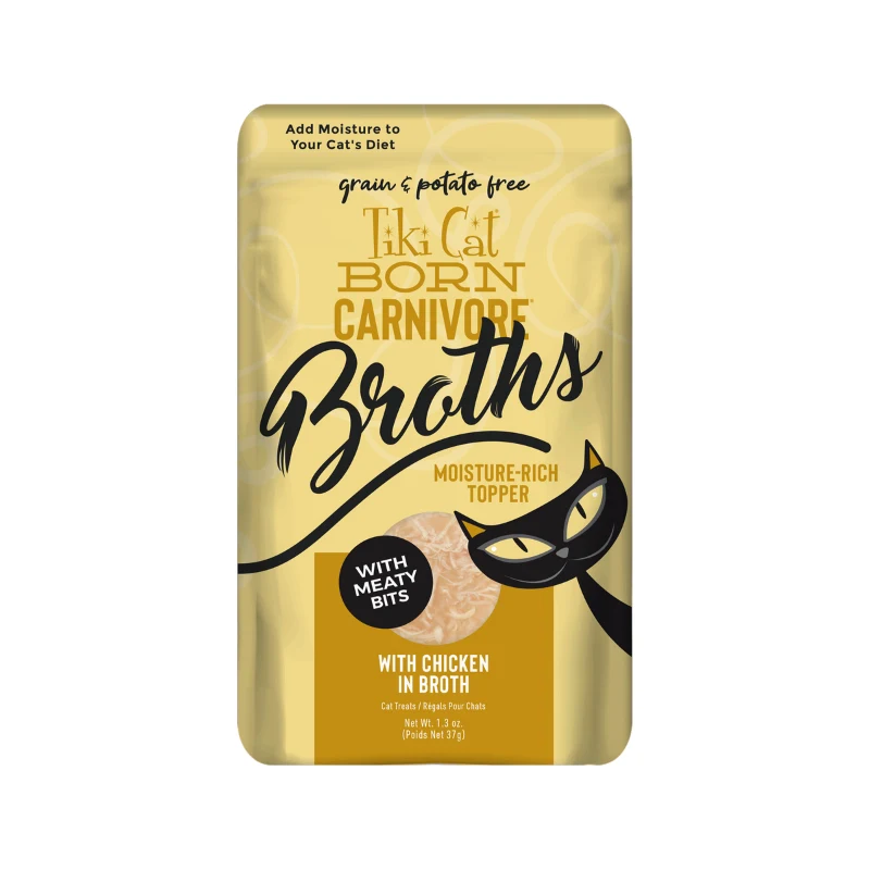 Tiki Cat Broth de Pollo y Caldo para Gatos