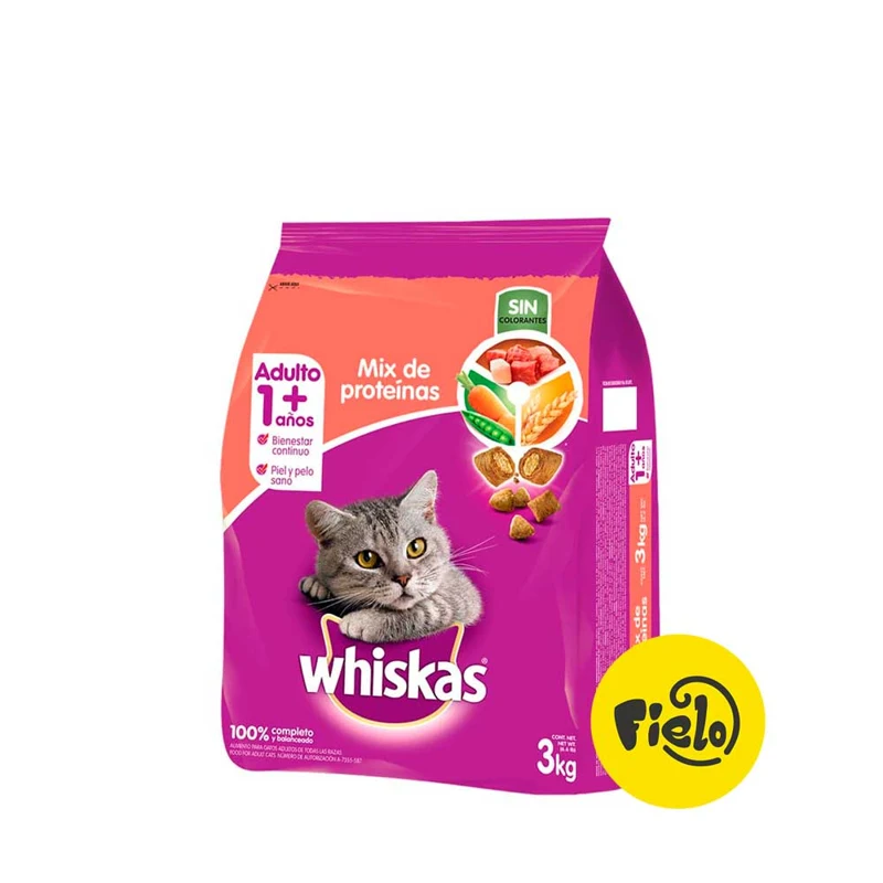 Whiskas Gatos Adultos Sabor a Mix de Proteínas