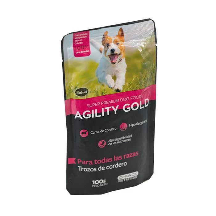 Agility Gold Perros Pouch De Trozos De Cordero x 100 Gr