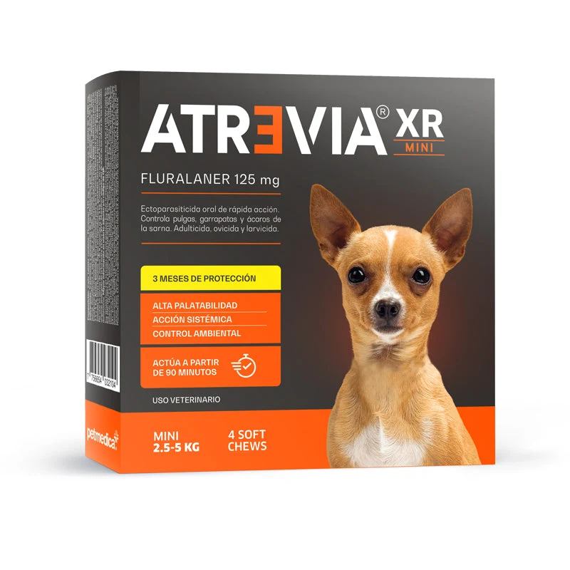 Atrevia XR Antipulgas y Antigarrapatas para Perros x 4 Tabletas