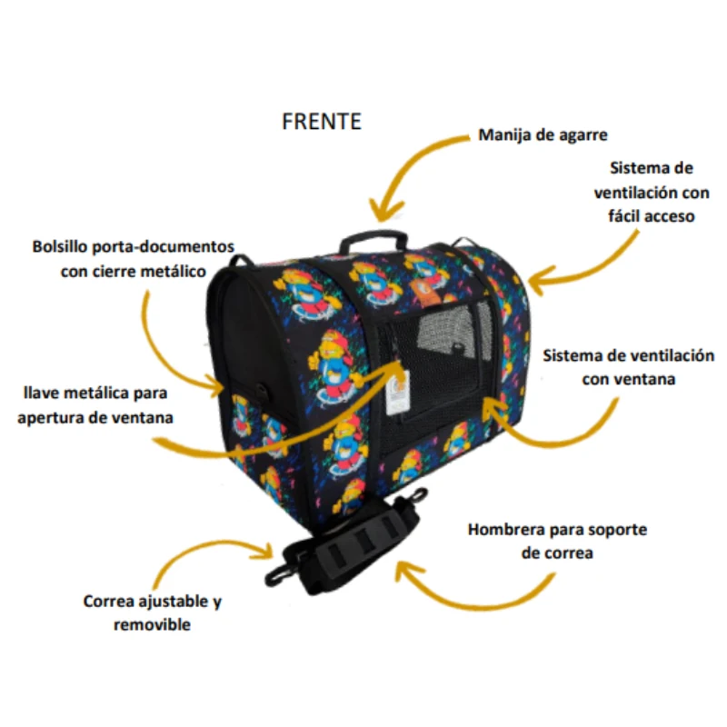 Bolso Aventura Grande Pets Club