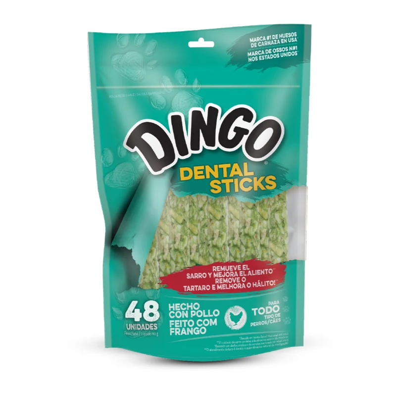 Dingo Dental Sticks para Perros x 48 Unds