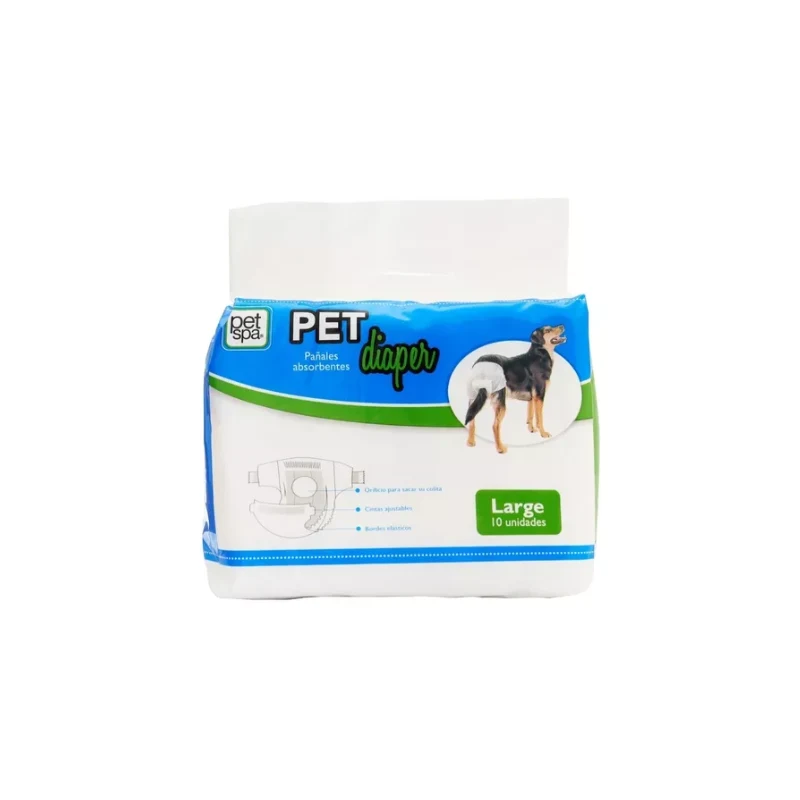 Pañales para perros en paquetes