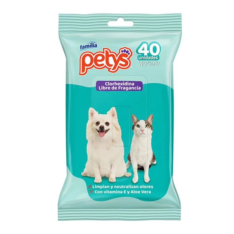 Pañitos Húmedos Petys Clorhexidina