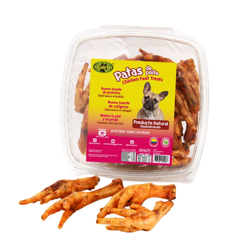 Premios de patas de gallina para perros