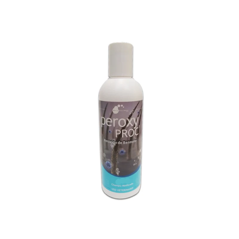 Shampoo Peroxyproc para Piodermatitis y Peborrea